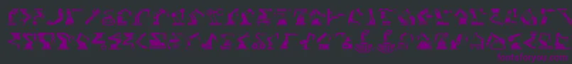 RoboticArm Font – Purple Fonts on Black Background
