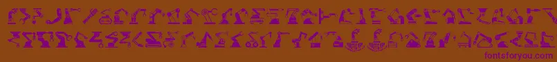 RoboticArm Font – Purple Fonts on Brown Background