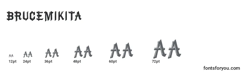 BruceMikita Font Sizes