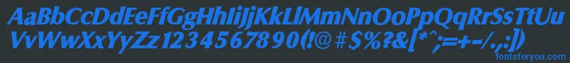 fuente ColumbiaserialHeavyItalic – Fuentes Azules Sobre Fondo Negro