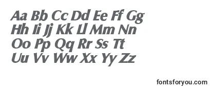 Review of the ColumbiaserialHeavyItalic Font
