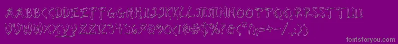 Police BushidoShadow – polices grises sur fond violet