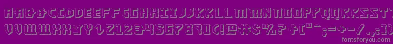 KhazadDum3DExpanded Font – Gray Fonts on Purple Background