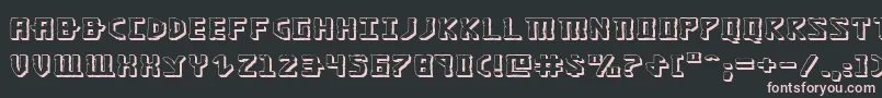 KhazadDum3DExpanded Font – Pink Fonts on Black Background