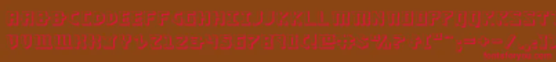 KhazadDum3DExpanded Font – Red Fonts on Brown Background