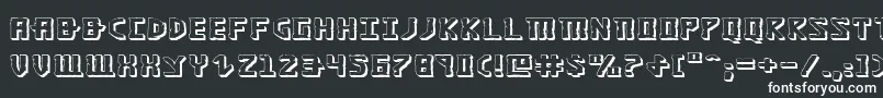 KhazadDum3DExpanded Font – White Fonts on Black Background