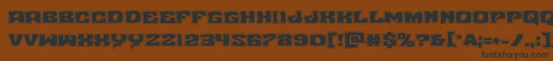 Nuevopassionacad Font – Black Fonts on Brown Background
