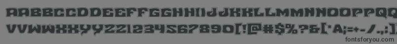 Nuevopassionacad Font – Black Fonts on Gray Background