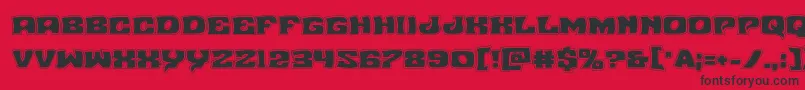 Nuevopassionacad Font – Black Fonts on Red Background