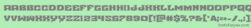 Nuevopassionacad Font – Gray Fonts on Green Background