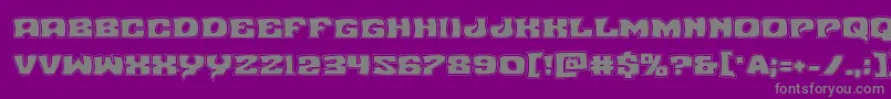 Nuevopassionacad Font – Gray Fonts on Purple Background