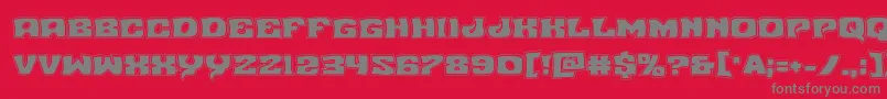 Nuevopassionacad Font – Gray Fonts on Red Background