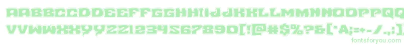 Nuevopassionacad-fontti – vihreät fontit valkoisella taustalla