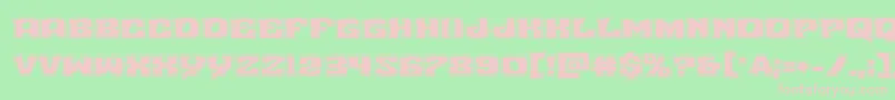 Nuevopassionacad-fontti – vaaleanpunaiset fontit vihreällä taustalla