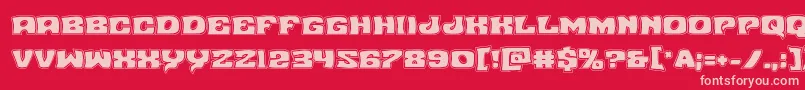 Nuevopassionacad Font – Pink Fonts on Red Background