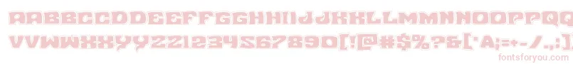 Шрифт Nuevopassionacad – розовые шрифты на белом фоне