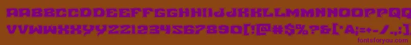 Nuevopassionacad Font – Purple Fonts on Brown Background