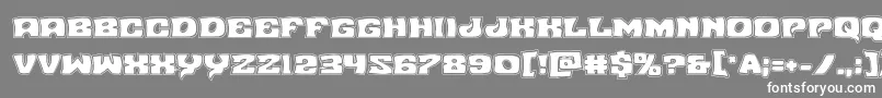 Шрифт Nuevopassionacad – белые шрифты на сером фоне
