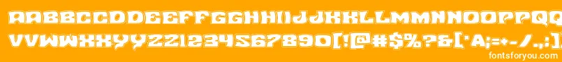 フォントNuevopassionacad – オレンジの背景に白い文字