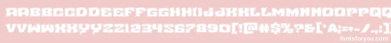 フォントNuevopassionacad – ピンクの背景に白い文字