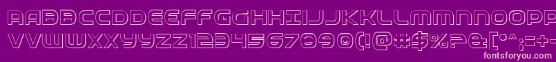 Fedservice3D-Schriftart – Rosa Schriften auf violettem Hintergrund