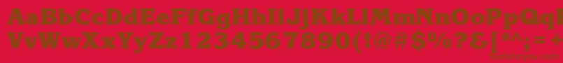 Police KorinnablackcHeavy – polices brunes sur fond rouge