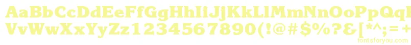 Czcionka KorinnablackcHeavy – żółte czcionki