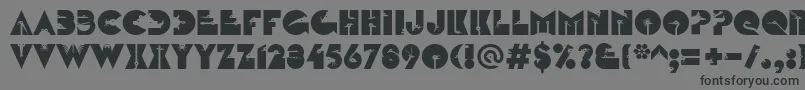 フォントLinotypezootypeAlternate – 黒い文字の灰色の背景