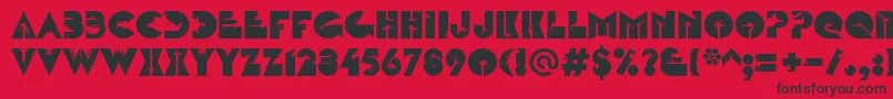 More about LinotypezootypeAlternate Font LinotypezootypeAlternate Font – Black Fonts on Red Background