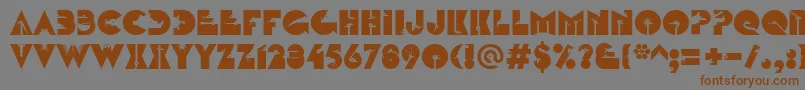 fuente LinotypezootypeAlternate – Fuentes Marrones Sobre Fondo Gris