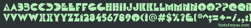LinotypezootypeAlternate Font – Green Fonts on Black Background