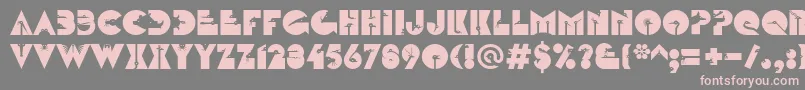 LinotypezootypeAlternate Font – Pink Fonts on Gray Background