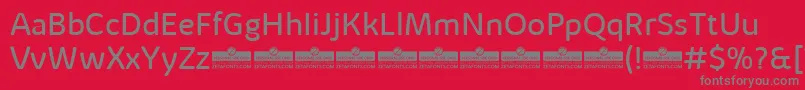 KabrioAlternateBookTrial Font – Gray Fonts on Red Background