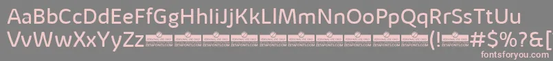 KabrioAlternateBookTrial Font – Pink Fonts on Gray Background