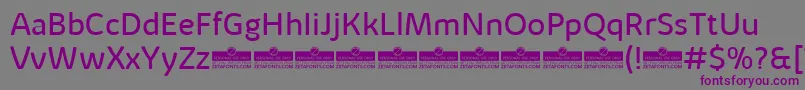 KabrioAlternateBookTrial Font – Purple Fonts on Gray Background