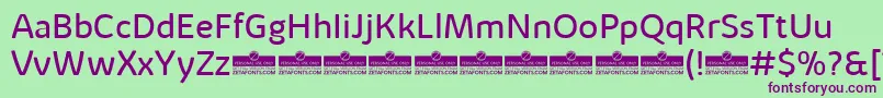 KabrioAlternateBookTrial Font – Purple Fonts on Green Background