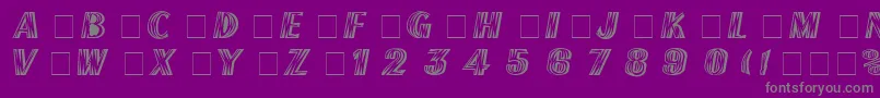 FrenchFlashRus Font – Gray Fonts on Purple Background