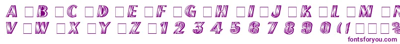 FrenchFlashRus Font – Purple Fonts on White Background