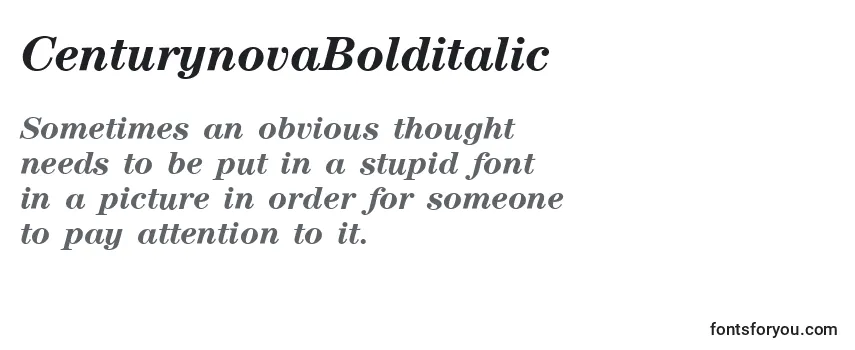 Review of the CenturynovaBolditalic Font