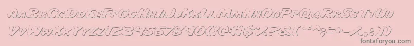 Majsie Font – Gray Fonts on Pink Background