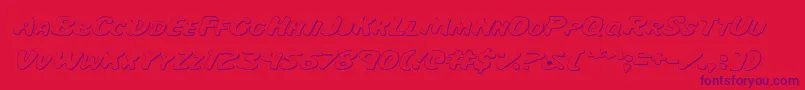 Majsie Font – Purple Fonts on Red Background