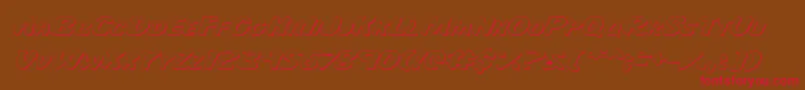 Majsie Font – Red Fonts on Brown Background