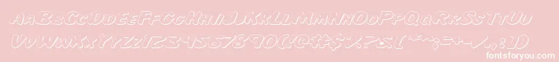 Majsie Font – White Fonts on Pink Background