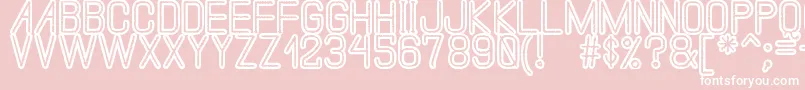 TheMistySouthSt Font – White Fonts on Pink Background