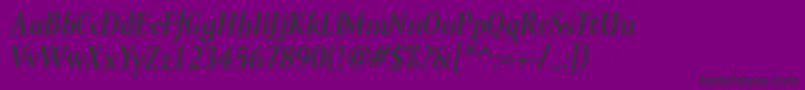 Fonte MramorBolditalic – fontes pretas em um fundo violeta
