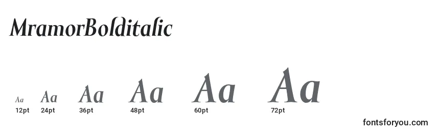 MramorBolditalic Font Sizes