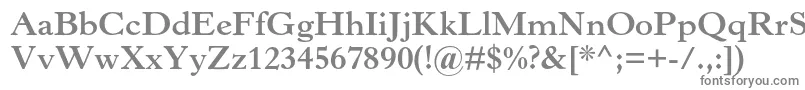 HorleyoldstylemtstdBold-Schriftart – Graue Schriften auf weißem Hintergrund