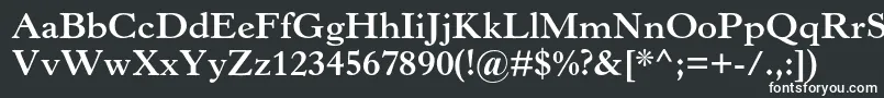 HorleyoldstylemtstdBold Font – White Fonts on Black Background