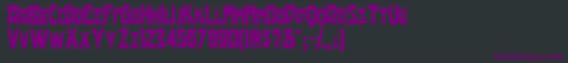 Tradingpostnf Font – Purple Fonts on Black Background