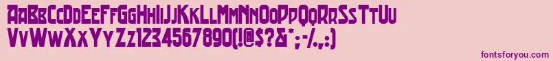 Tradingpostnf Font – Purple Fonts on Pink Background